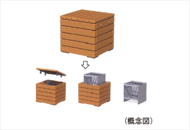 シティタワー葵の炊き出しかまど概念図